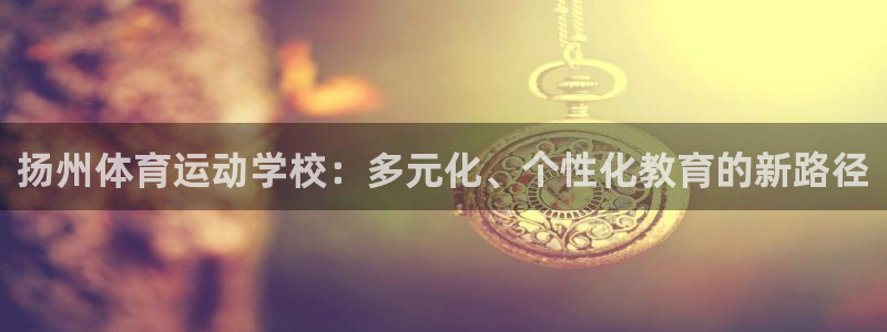 vsport体育在线官网：扬州体育运动学校：多元化、个性化教育的新路径