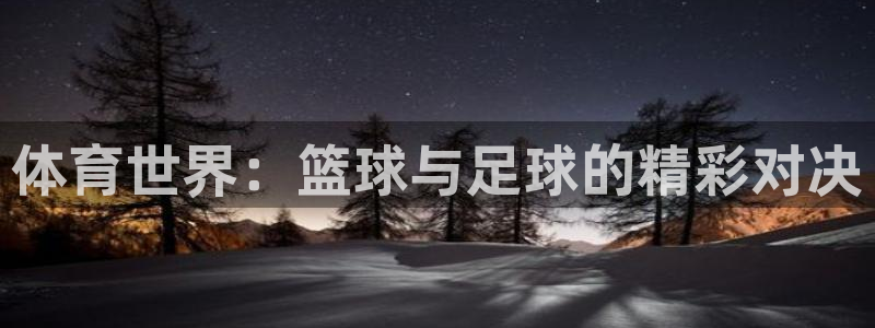 vsport体育在线官网：体育世界：篮球与足球的精彩对决