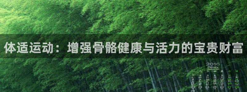vsport体育在线官网：体适运动：增强骨骼健康与活力的宝贵财富